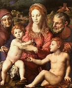 Agnolo Bronzino Holy Family with St.Anne and the Infant St.John oil